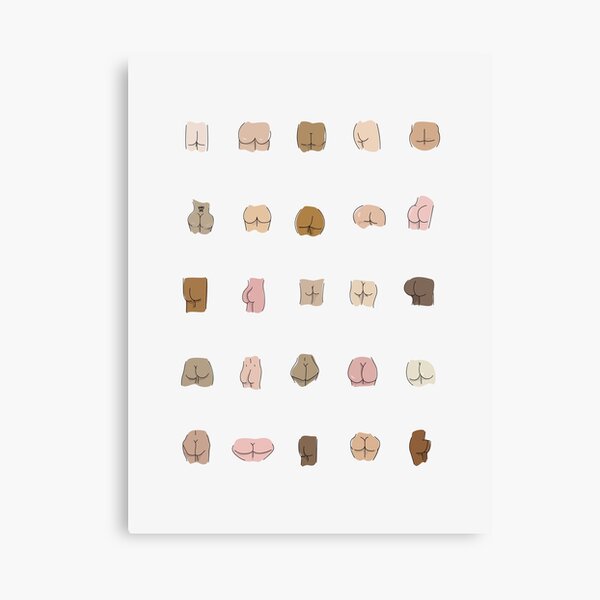 Funny Butts - Types of Bums - Butts Shapes and Sizes | Greeting Card