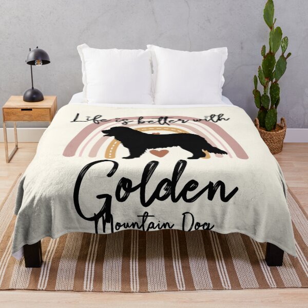 Item preview, Golden Mountain dog Rainbow Aesthetic Boho designed and sold by rafaeltto.