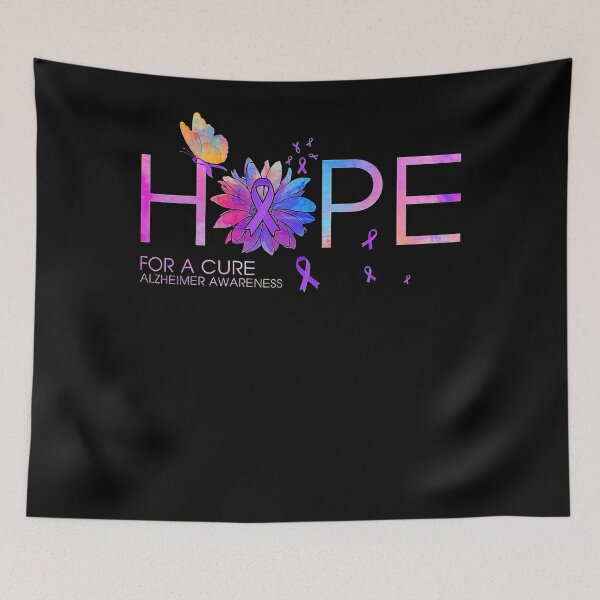 Item preview, Alzheimer Awareness Hope For A Cure Alzheimer Awareness Flower Butterfly Gift designed and sold by heckforddewey.