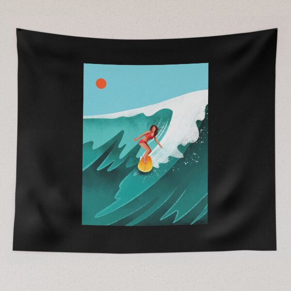 Item preview, Wall Art Paradise Adventure Surfing Bliss Ocean Coast Summer Vibes designed and sold by bhattiyustn.