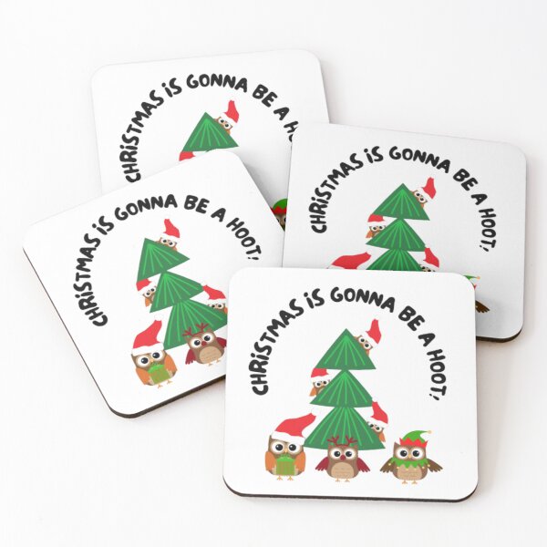 Item preview, Christmas Is Gonna Be A Hoot! - Funny Christmas Pun designed and sold by LMoonDesigns.