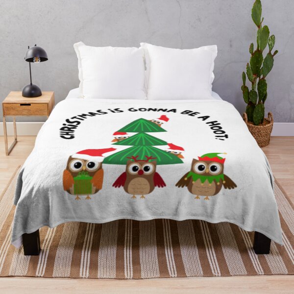 Item preview, Christmas Is Gonna Be A Hoot! - Funny Christmas Pun designed and sold by LMoonDesigns.