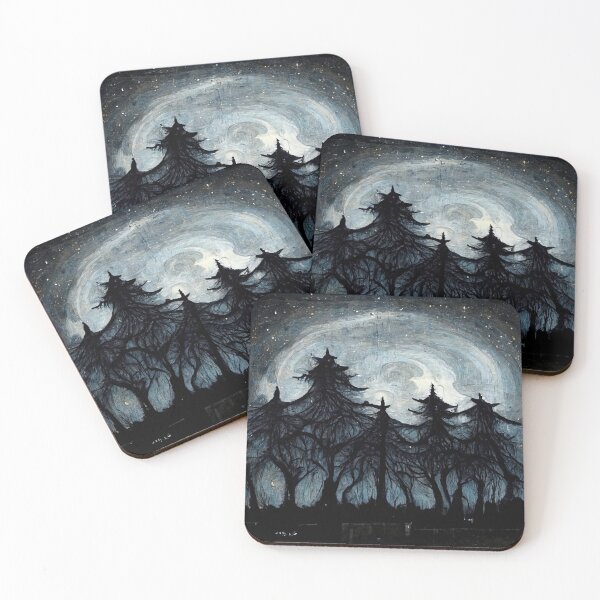 Item preview, Trees Under the Moonlight designed and sold by Amy  Webb.