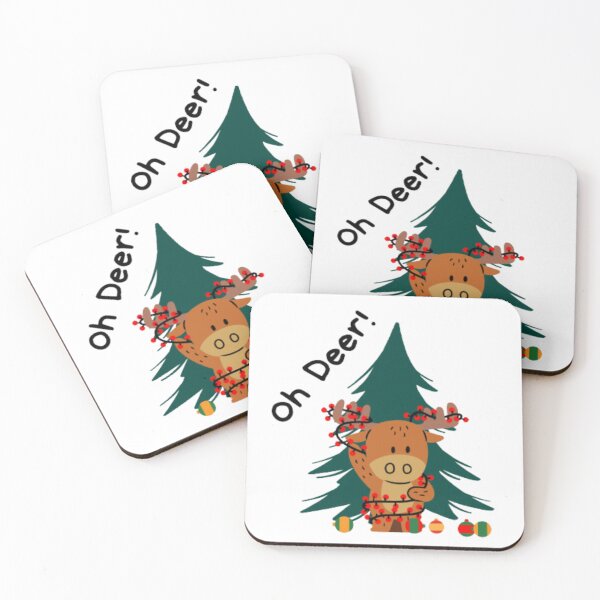 Item preview, Oh Deer! - Funny Christmas Pun designed and sold by LMoonDesigns.
