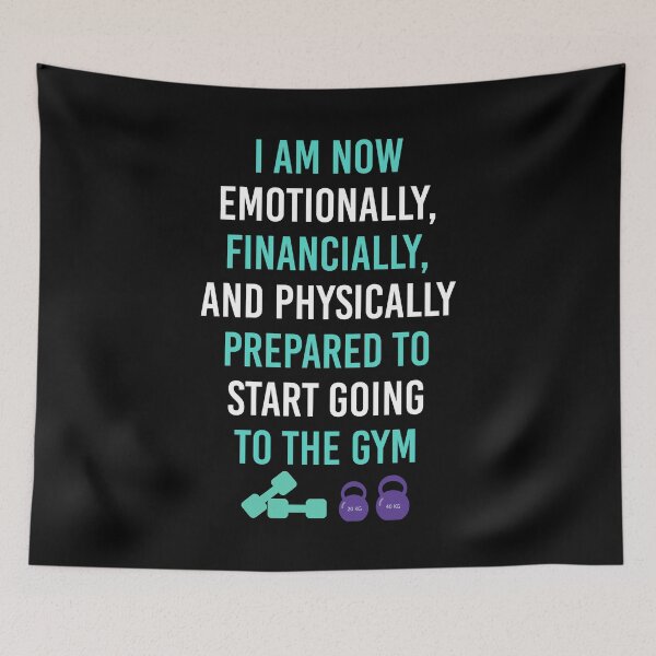 Item preview, I AM PREPARED TO START GOING TO THE GYM designed and sold by antipatic.