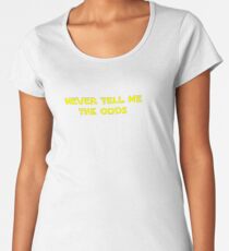 Star Wars Han Solo - Never Tell Me The Odds Women's Premium T-Shirt