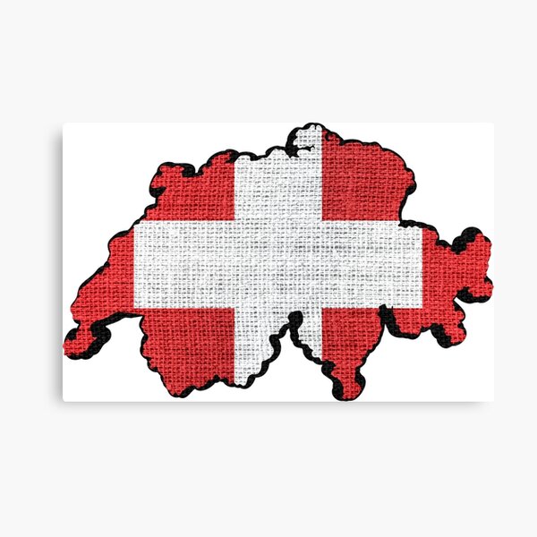 Item preview, Switzerland Flag Map designed and sold by enhan.