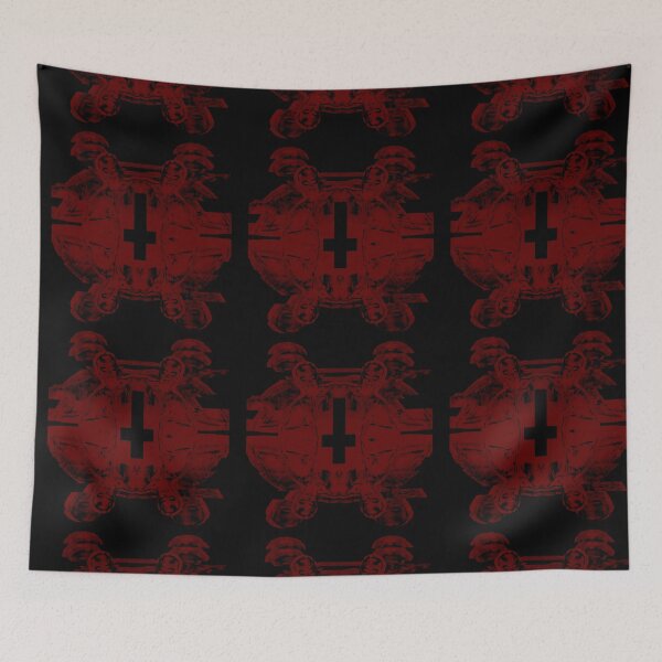 Item preview, inverted cross in latex monochrome designed and sold by weirdove.
