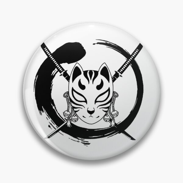 Item preview, Samurai fox mask designed and sold by mysticallyprint.