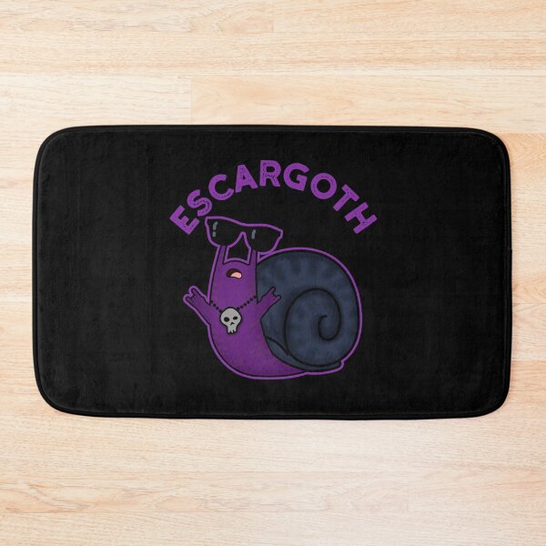 Item preview, Escar-goth Cool Goth Funny Snail Puns (Dark BG) designed and sold by punnybone.