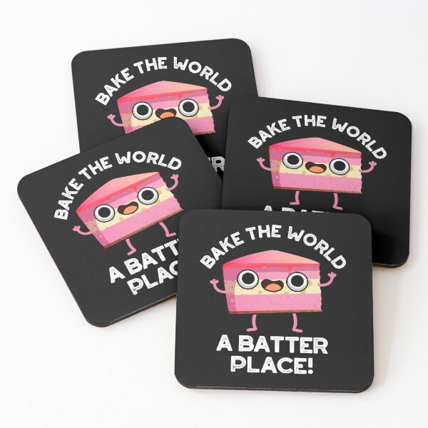 Item preview, Bake The World A Better Place Funny Baking Pun (Dark BG) designed and sold by punnybone.