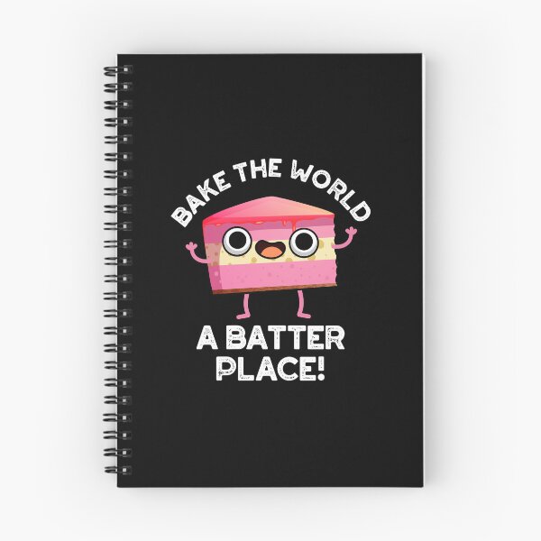 Item preview, Bake The World A Better Place Funny Baking Pun (Dark BG) designed and sold by punnybone.