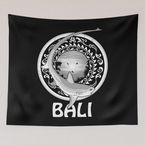 Item preview, Thresher Shark Bali Indonesia designed and sold by NicGrayGraphic.