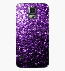 Beautiful Dark Purple glitter sparkles Case/Skin for Samsung Galaxy