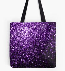Wunderschöne Dark Purple Glitter funkelt Tote Bag
