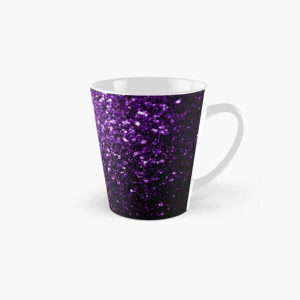 Hermoso brillo púrpura oscuro brilla Taza cónica