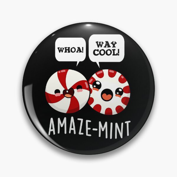 Item preview, Amaze-mint Funny Peppermint Puns (Dark BG) designed and sold by punnybone.
