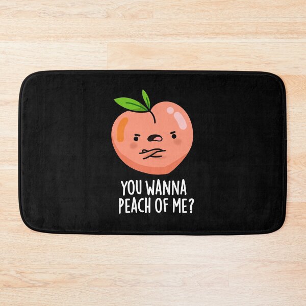 Item preview, You Wanna Peach Of Me Funny Fruit Puns (Dark BG) designed and sold by punnybone.