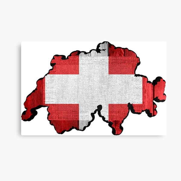 Item preview, Switzerland Map Flag designed and sold by enhan.