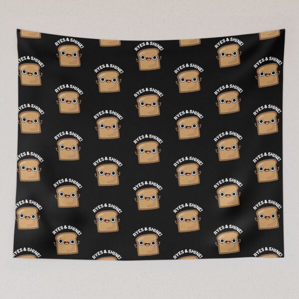 Item preview, Ryes And Shine Funny Bread Puns (Dark BG) designed and sold by punnybone.