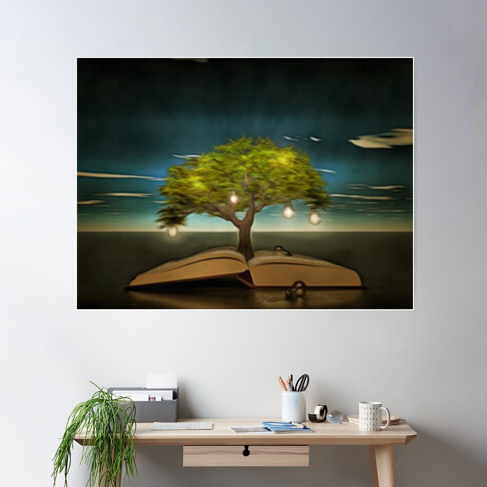 Wise Mystical Tree AI generator Poster for Sale by GraymanShop