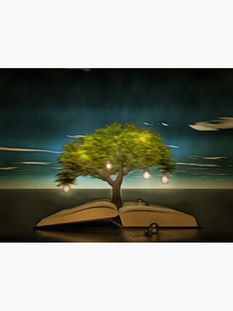 Wise Mystical Elucidative Tree Original Art Canvas Print Canvas