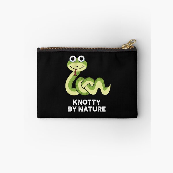 Item preview, Knotty By Nature Funny Snake Puns (Dark BG) designed and sold by punnybone.