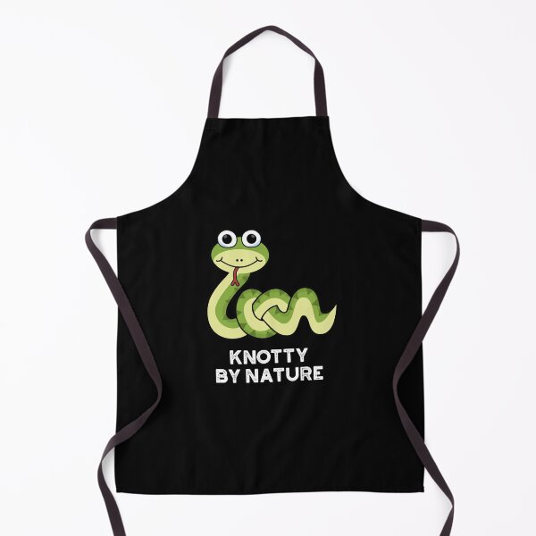 Item preview, Knotty By Nature Funny Snake Puns (Dark BG) designed and sold by punnybone.
