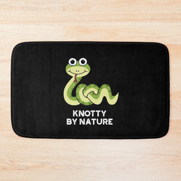Item preview, Knotty By Nature Funny Snake Puns (Dark BG) designed and sold by punnybone.