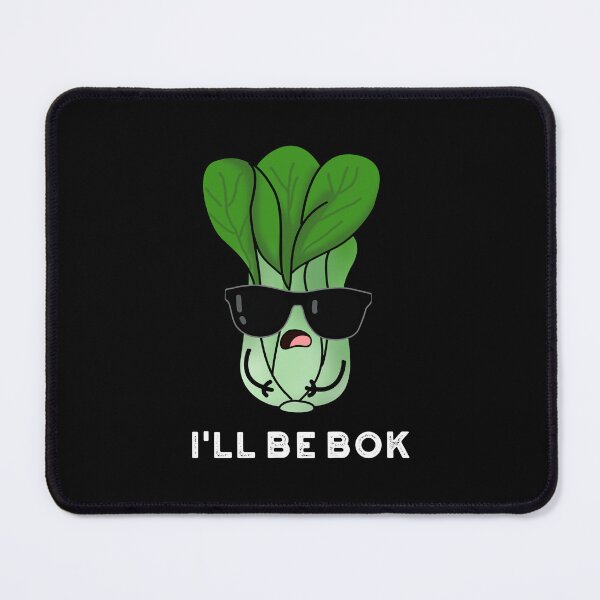 Item preview, I'll Be Bok Funny Veggie Bok Choy Puns (Dark BG) designed and sold by punnybone.