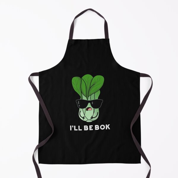 Item preview, I'll Be Bok Funny Veggie Bok Choy Puns (Dark BG) designed and sold by punnybone.