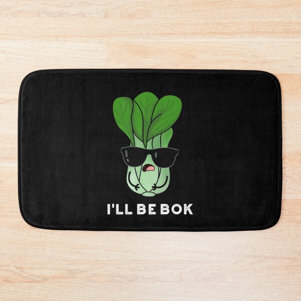Item preview, I'll Be Bok Funny Veggie Bok Choy Puns (Dark BG) designed and sold by punnybone.