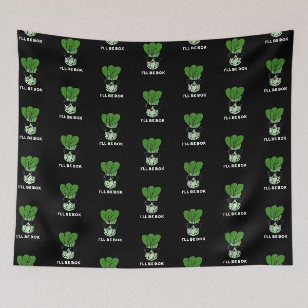 Item preview, I'll Be Bok Funny Veggie Bok Choy Puns (Dark BG) designed and sold by punnybone.