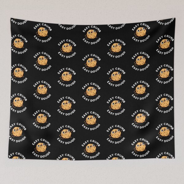 Item preview, Easy Crumb Easy Dough Funny Cookie Puns (Dark BG) designed and sold by punnybone.