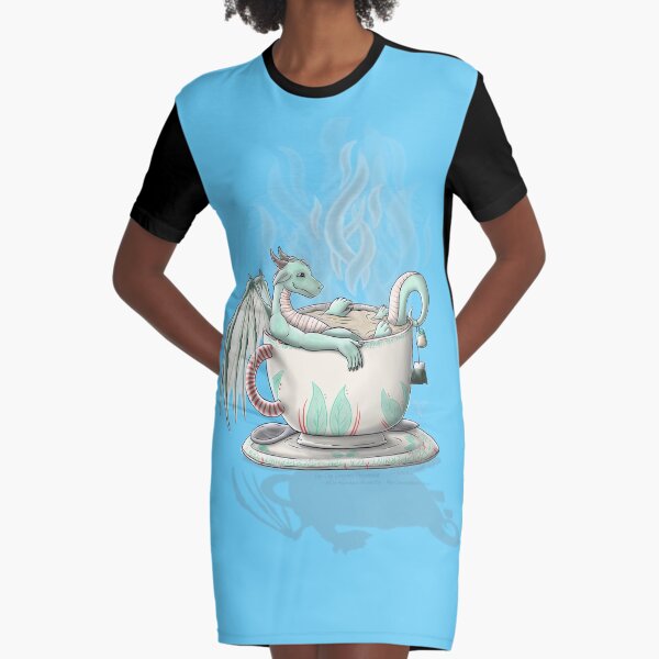 Tea Cup Dragons: Peppermint 2 Graphic T-Shirt Dress