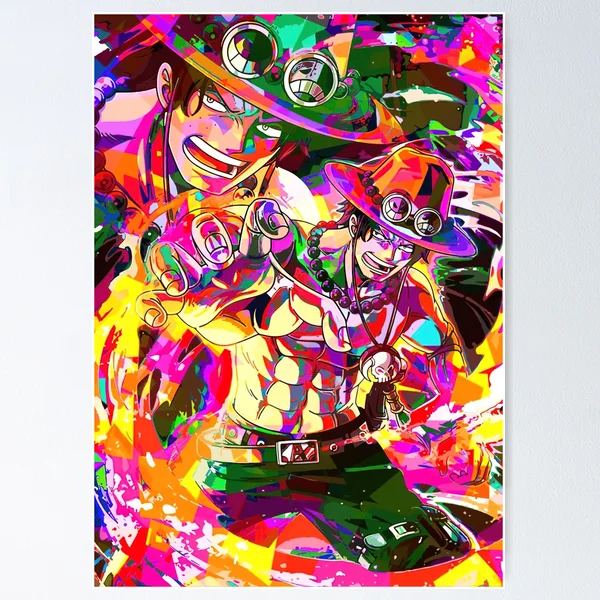 Diamond Painting One Piece Ace Poster, Full Image - Painting