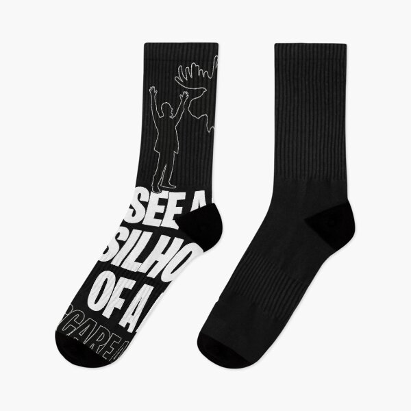 Item preview, I see a little silhouetto of a man scare a Moose rock music joke  designed and sold by Jameewton.