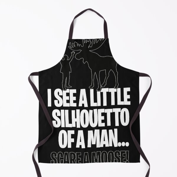 Item preview, I see a little silhouetto of a man scare a Moose rock music joke designed and sold by Jameewton.