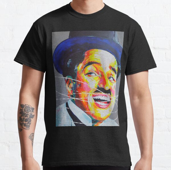 Charlie Chaplin Charlot Artpainting Camiseta clásica