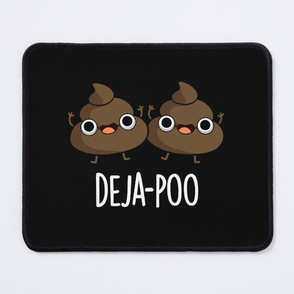 Item preview, Deja Poo Funny Double Poop Puns (Dark BG) designed and sold by punnybone.