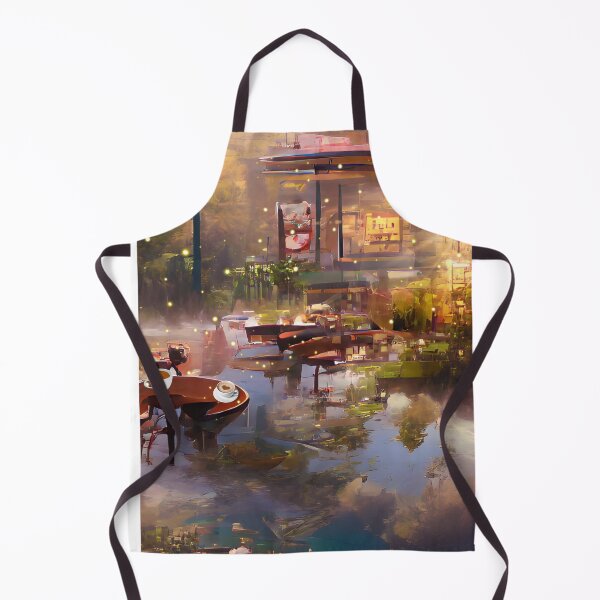 Item preview, The Coffee Teal ocean pond | sunset pond Cafe designed and sold by PsychicLove.