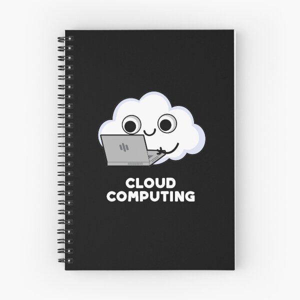 Item preview, Cloud Computing Computer Funny Weather Puns (Dark BG) designed and sold by punnybone.