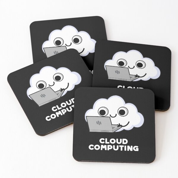 Item preview, Cloud Computing Computer Funny Weather Puns (Dark BG) designed and sold by punnybone.