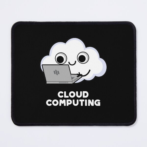 Item preview, Cloud Computing Computer Funny Weather Puns (Dark BG) designed and sold by punnybone.