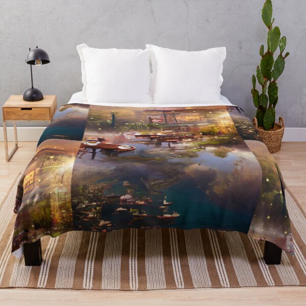 Item preview, The Coffee Teal ocean pond | sunset pond Cafe designed and sold by PsychicLove.