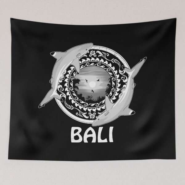 Item preview, Blacktip Reef Sharks Bali Indonesia designed and sold by NicGrayGraphic.