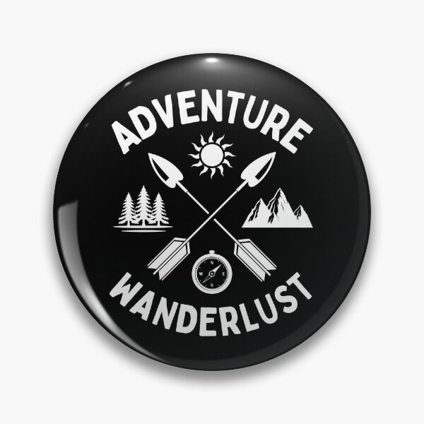 Item preview, Adventure Wanderlust Vintage Crossed Arrows Retro Inspirational Nature Lover Saying designed and sold by Bad Kitty Designz.