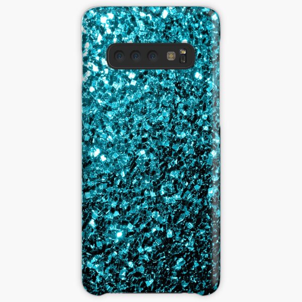 Beautiful Aqua blue glitter sparkles Samsung Galaxy Snap Case