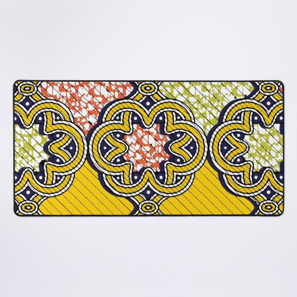 Item preview, African Wax Pattern, Yellow color Design designed and sold by sarodigiart.