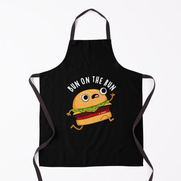 Item preview, Bun On The Run Funny Burger Puns (Dark BG) designed and sold by punnybone.